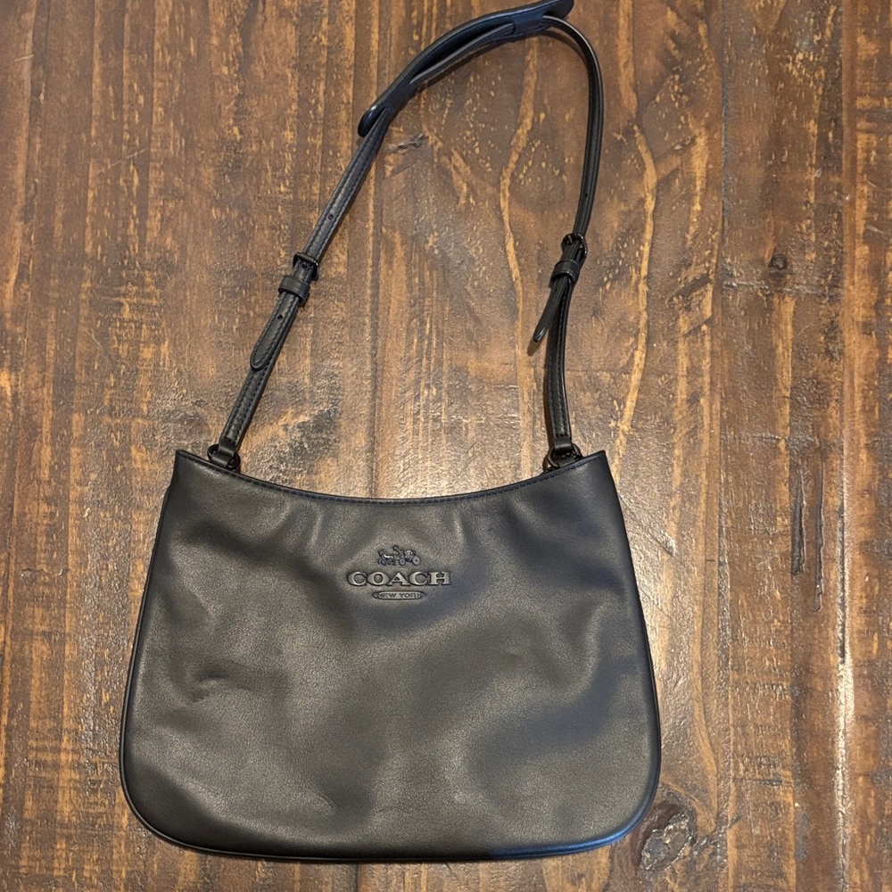Coach Midnight Black Shoulder Bag